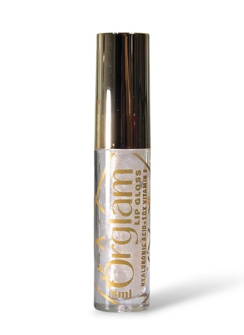 Orglam Transparent sparkling Lip Gloss-long Lasting (Hyaluronic acid+10x vitamin E)