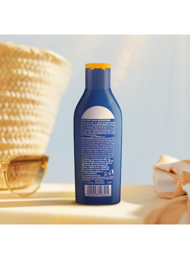 نيفيا واقي شمس نيفيا للرجال والنساء، ٧٥ مل، بعامل حماية ٣٠، لحماية فورية من أشعة الشمس، للبشرة العادية | نظام حماية من الأشعة فوق البنفسجية الطويلة والمتوسطة (PA++) | مقاوم للماء | عبوة من قطعة واحدة - Image 3