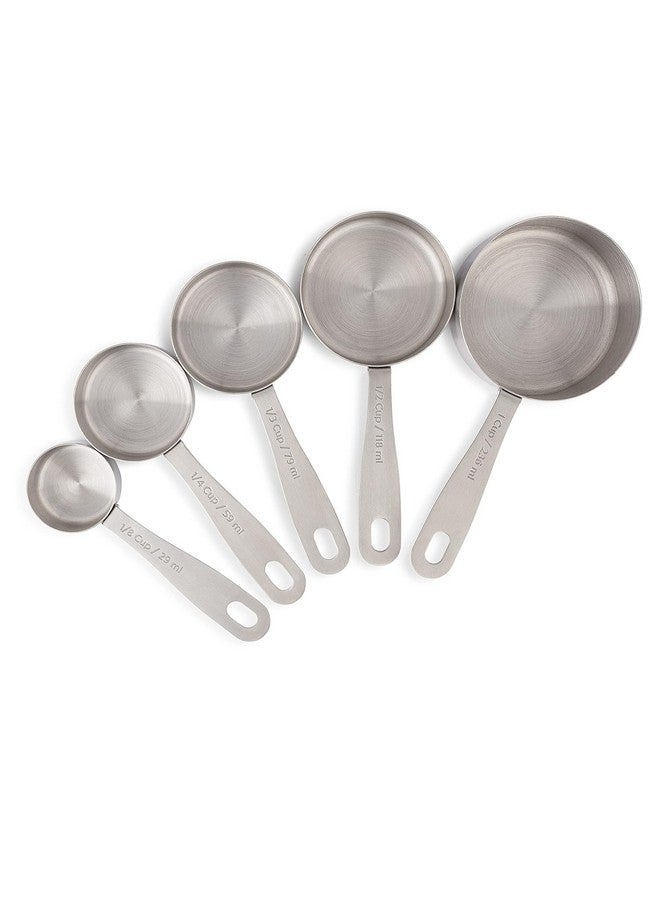 INKULTURE Heavy Duty Stainless Steel Metal Measuring Spoons for Dry or Liquid, Fits in Spice Jar, Set of 5 - Image 1