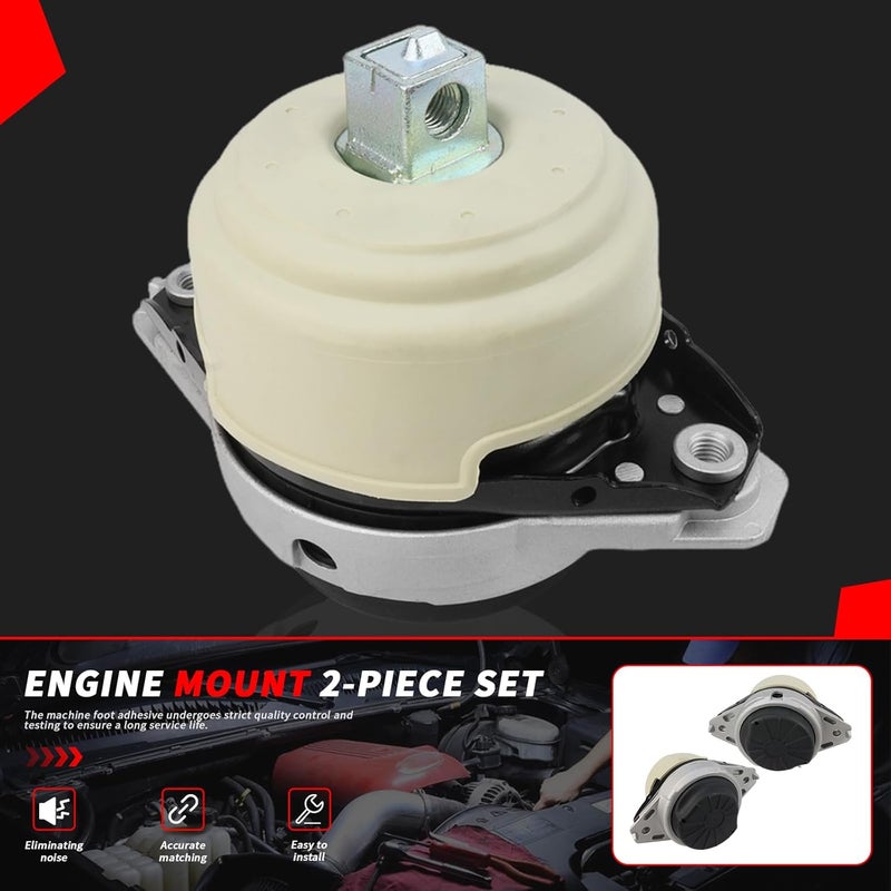 Engine Mount Right 2012-2023 for Benz W166 ML550 X166 GL450 GLS550 AMG Replacement Number # 1662406017 + 1662406117 (Foot Adhesive 2pcs) - Image 2