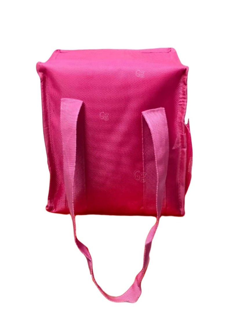 Gamins Gadgets Gamins Gadgets Polyester Waterproof 3D Printed Unicorn School Lunch Bag Pink Perfect for Kids Storage at College and School Lunch Bag for Girls - Image 5