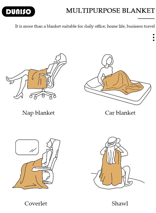 DUNISO - 2 in 1 Wearable Blanket Button Shawl, Multifunction Shoulder Warm, Fleece Wearable Blanket, Comfy Poncho Throw, Lap Blanket for Winter, Home, Office, School - Image 1