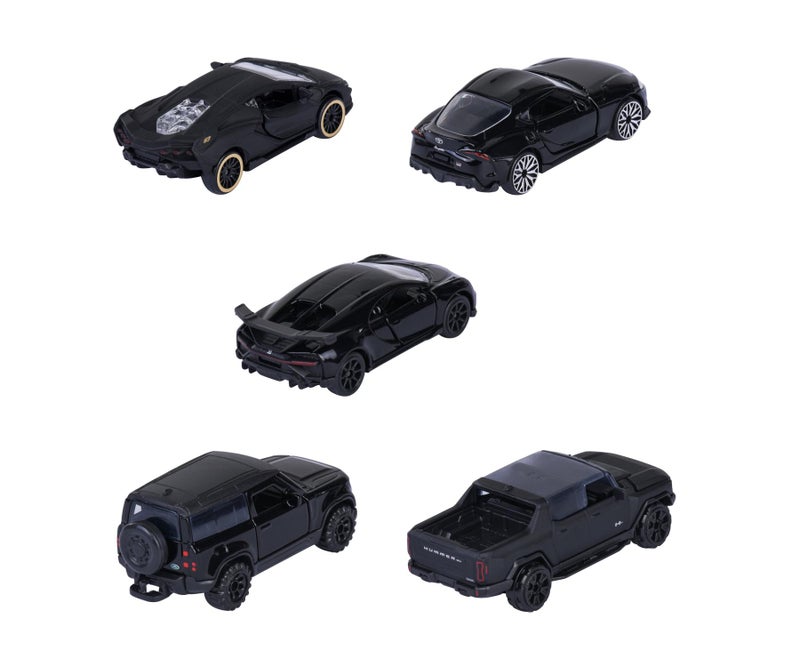 Majorette Black Edition Die-Cast Toy Car Gift Set Pack of 5 – Premium Mini Vehicle Collection for Kids & Collectors - Image 2
