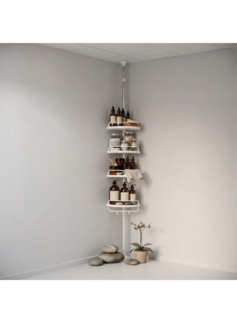 Bathroom Corner Rack Organizer Space Saving Shelving Unit for Toiletries W - Image 5