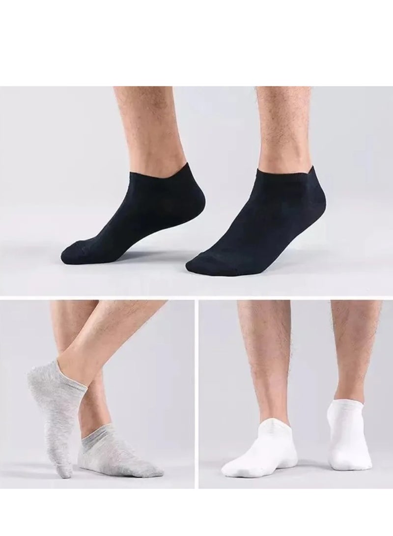 Selecta Now Men's Cotton Pack of 6 Ankle Socks Low Cut Breathable No Show Trainer Socks for Gym Office & Casual Wear Comfortable Soft Socks - Image 2