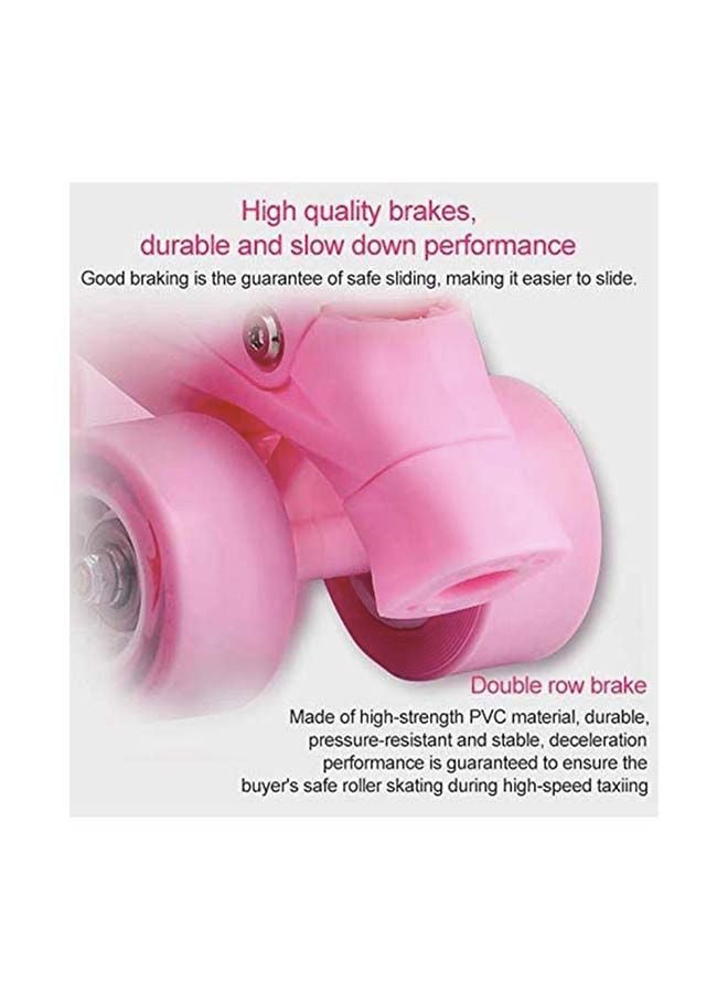 Kids Unisex Four Wheel Roller Skating Shoes S (31-34)cm S (31-34)cm - Image 3
