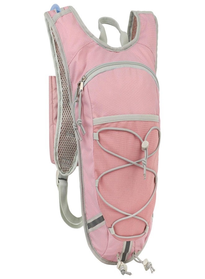DEVONWIDE Lightweight Hydration Backpack 2L Water Bladder Pack - Pink | Water Backpack for Women Running, Cycling, Hiking | Lightweight, Anti-Theft, Reflective Design - Image 1