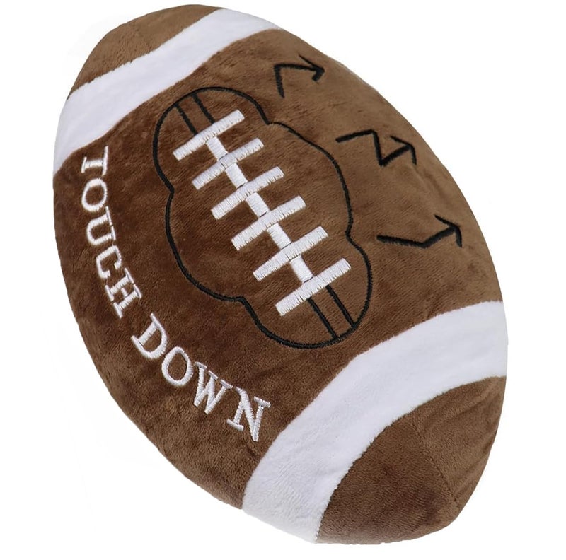GiftExpress 12Inch Plush Football Throw Pillow Stuffed Soft Toy Game Day Room Decor Football Theme Cushion for Kids Sports Fans - Image 3