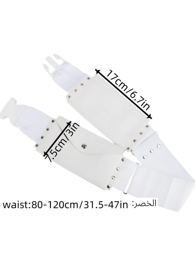 حزام إحرام للحج والعمرة، حزام خصر قابل للتعديل مع جيوب مضادة للصوص، تصميم بإبزيم، حقيبة خصر للصلاة، يناسب حتى 47 بوصة (120 سم)، سهل الاستخدام، قماش متين، هدية مثالية للعام الجديد - Image 2