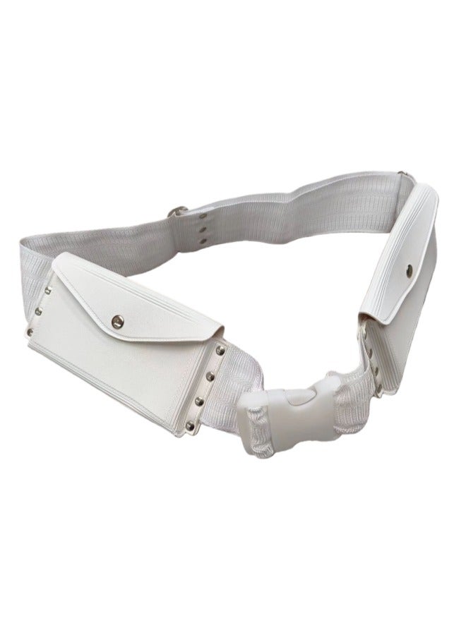 حزام إحرام للحج والعمرة، حزام خصر قابل للتعديل مع جيوب مضادة للصوص، تصميم بإبزيم، حقيبة خصر للصلاة، يناسب حتى 47 بوصة (120 سم)، سهل الاستخدام، قماش متين، هدية مثالية للعام الجديد - Image 5