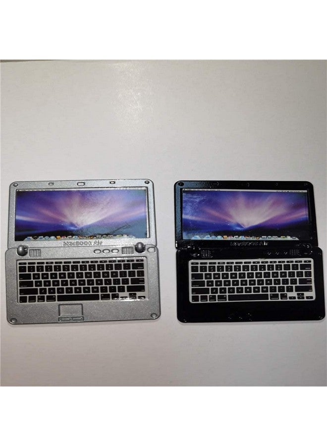 SXFSE Dollhouse Decoration Accessories, 6 Pack 1/12 1/6 Dollhouse Miniature Scene Model Mini Laptop Tablet and Smart Phone Scene Model (Multicolored) - Image 5