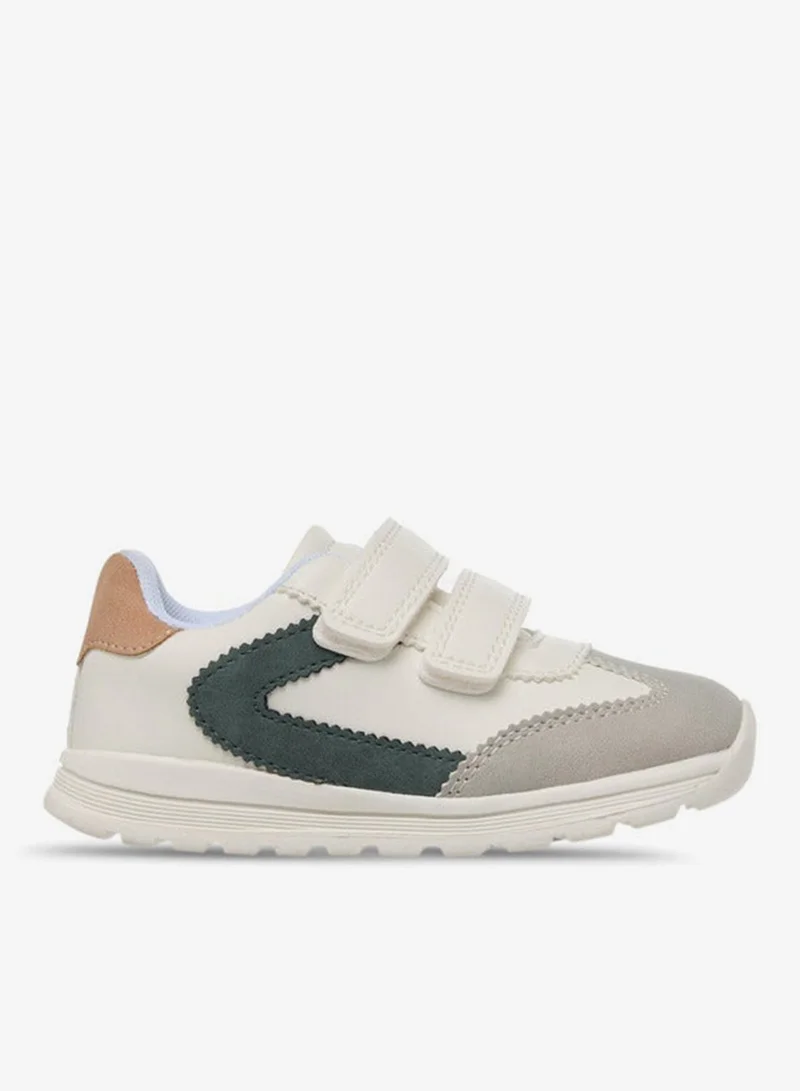 Barefeet Boys Panelled Hook and Loop Sneakers