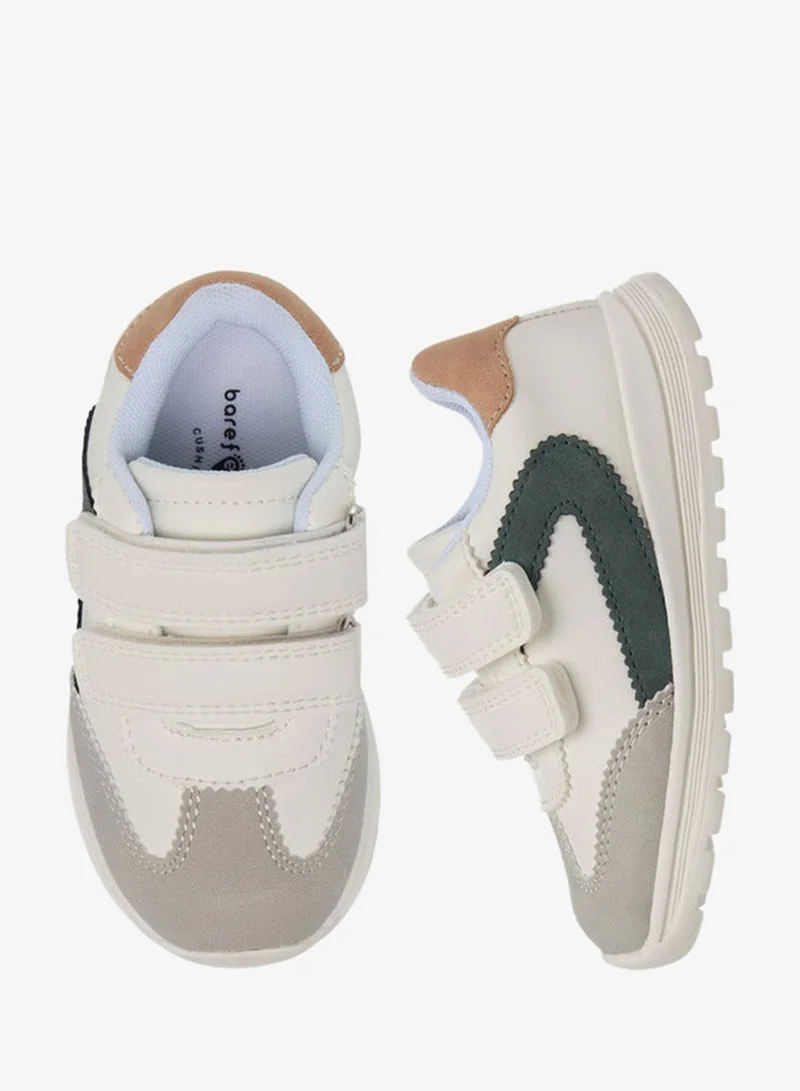 Barefeet Boys Panelled Hook and Loop Sneakers