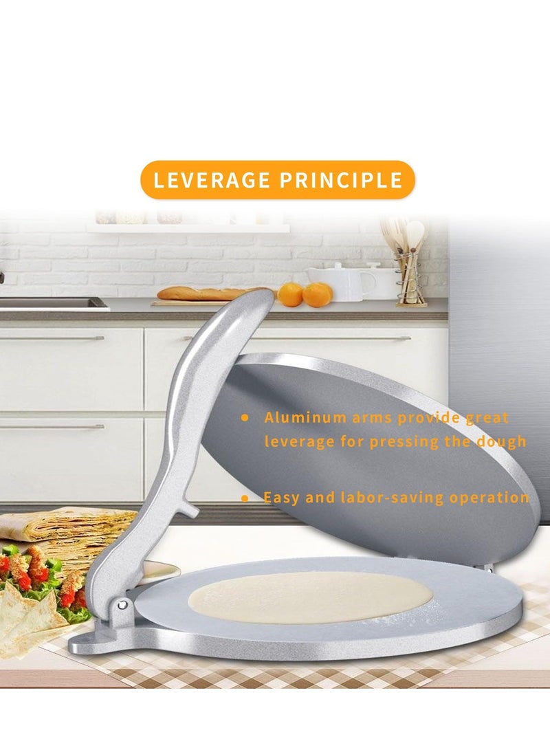 Hand Pressed Pie Press Tortilla Press - 7.7 Inch Rust Proof Food Grade Safety Material Use safely Heavy Duty Quesadilla Maker for Flour Tortilla Tawa Or Dosa - Image 5