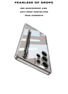 GKK Transparent Crystal Protection Case Compatible with Samsung Galaxy S25 Ultra (2025) All in 1 [S Pen Holder & S Pen] Anti-Yellowing, Shockproof Full Coverage Slim and Hard Phone Cover - S Pen included  - Image 5