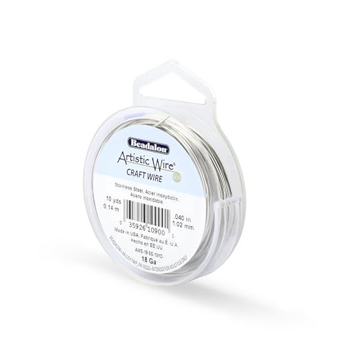 Artistic Wire, 18 Gauge Stainless Steel Craft Wire, 10 yd - Image 1