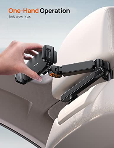 Aomiker iPad Holder Car Headrest - [Stretchable Arm] 2025 Adjustable Tablet Mount for Car Backseat, Travel Road Trip Essentials for Kids, for iPad Pro, Air, Mini, Samsung Tab, 4.7-11” Device - Black - Image 5