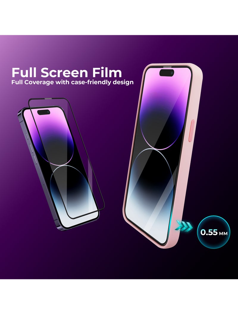 Maxwell Electronics Maxwell 3D Super Hardy Screen Protector Compatible with 14 Pro Max Ultra HD Scratch Resistant Armor Shield Crystal Clear Screen Protector Anti-Static, East to Install, Bubble Free Installation - Image 2