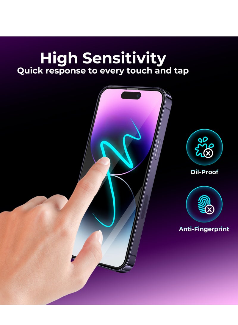 Maxwell Electronics Maxwell 3D Super Hardy Screen Protector Compatible with 14 Pro Max Ultra HD Scratch Resistant Armor Shield Crystal Clear Screen Protector Anti-Static, East to Install, Bubble Free Installation - Image 3