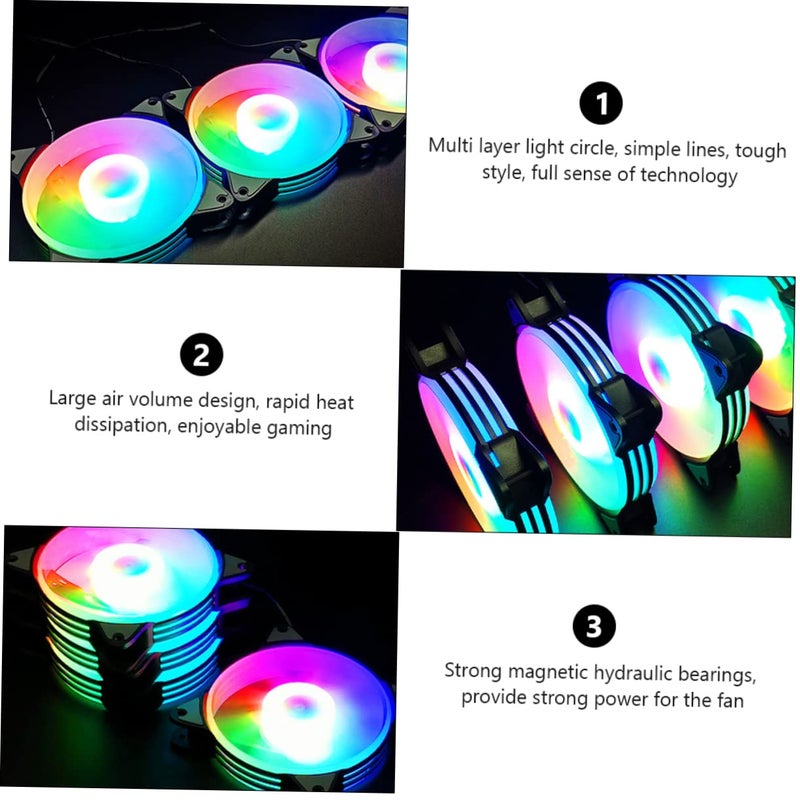 120mm RGB LED Silent Cooling Fan for Desktop PC Computer Case Chassis - Image 5