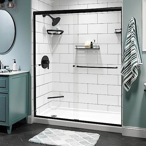 WRISIN Black Shower Faucet Set with Valve, Black Shower Head and Handle Set with 6 Inch High-Pressure Rian Showerhead - Image 2