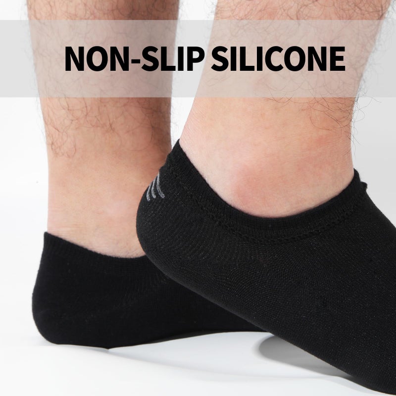 Nroktia 6 Pairs Non Slip No Show Socks Womens and Mens Low Cut Invisible Liner Ankle Socks (6 Multi) - Image 2