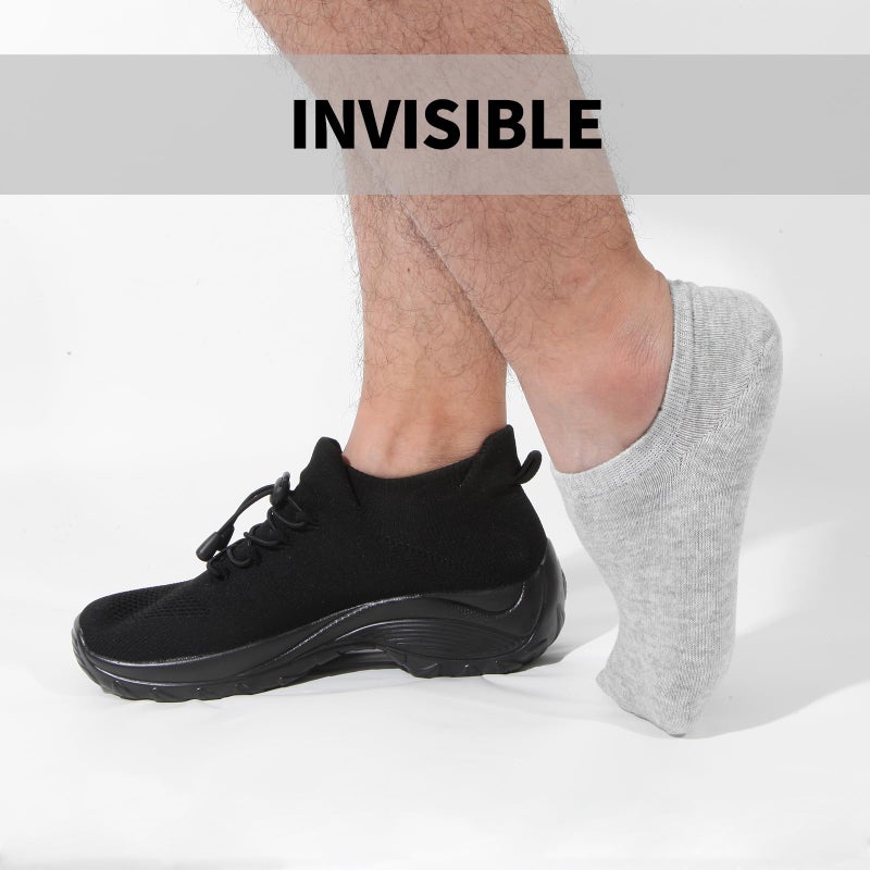 Nroktia 6 Pairs Non Slip No Show Socks Womens and Mens Low Cut Invisible Liner Ankle Socks (6 Multi) - Image 4
