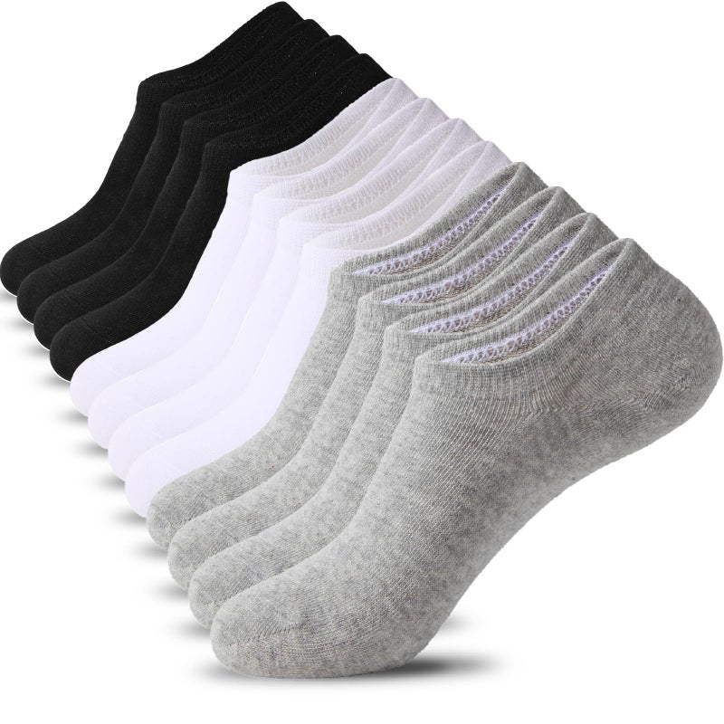 Nroktia 6 Pairs Non Slip No Show Socks Womens and Mens Low Cut Invisible Liner Ankle Socks (6 Multi) - Image 1