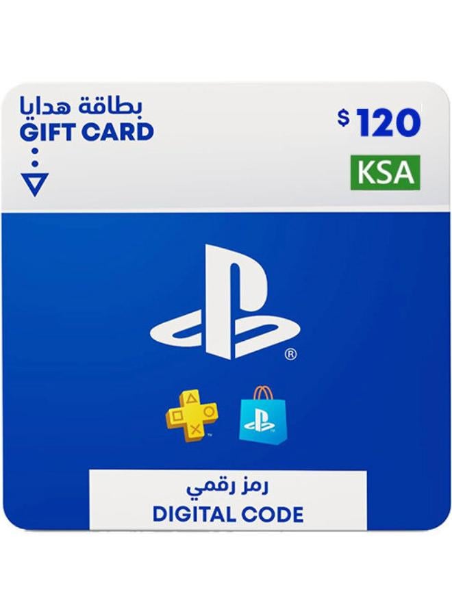 PlayStation Store DIgital Code Gift Card - KSA 120 USD