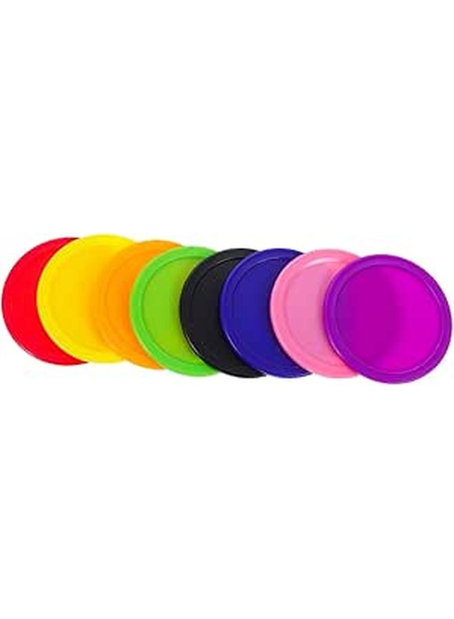 Luxshiny 8 Piece Air Hockey Pucks 64mm Heavy Duty Replacement Discs for Family Tournament