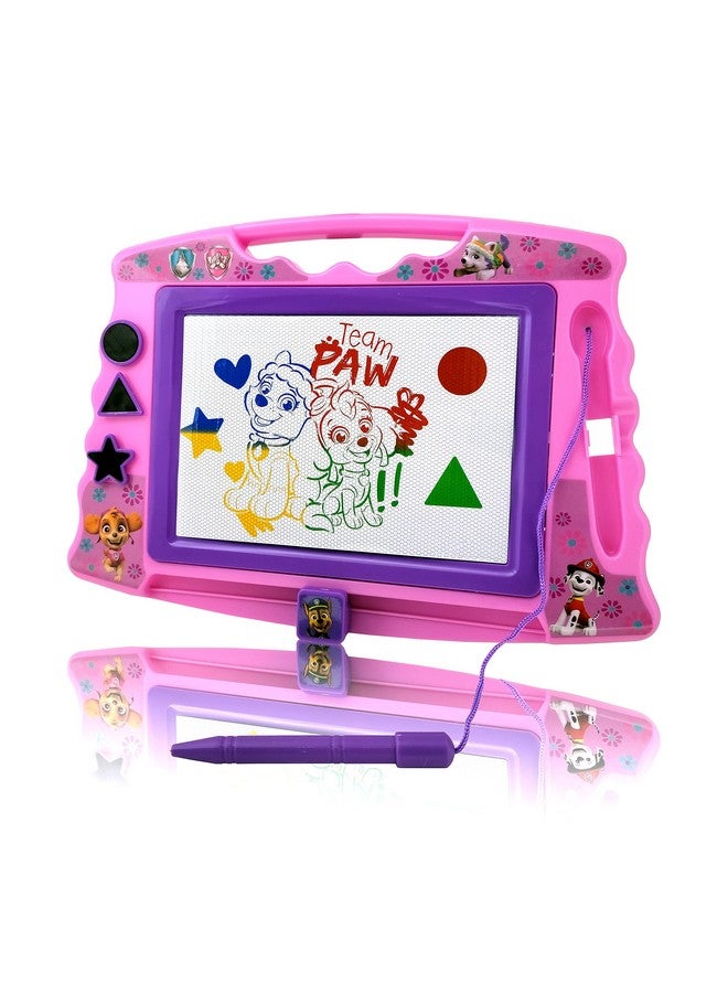Lollipop Paw Patrol Magnetic Drawing Board With Stylus And 3 Stamps, For Girls Or Boys (Pink)… - Image 1