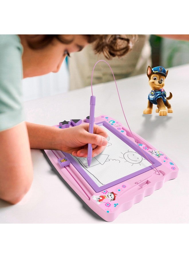 Lollipop Paw Patrol Magnetic Drawing Board With Stylus And 3 Stamps, For Girls Or Boys (Pink)… - Image 2