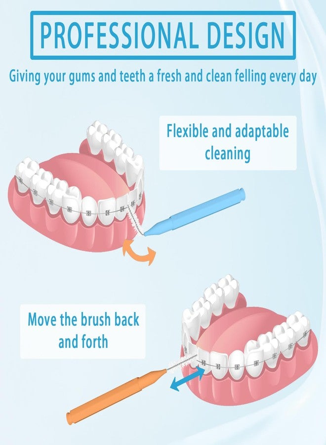 DanTicy Interdental Brushes for Teeth Cleaning, Between Teeth Flossing Floss Brushes for Teeth Interdental Brushes Between Teeth Interdental Brush Cleaners Interproximal Dental Brush 120PCS - Image 4
