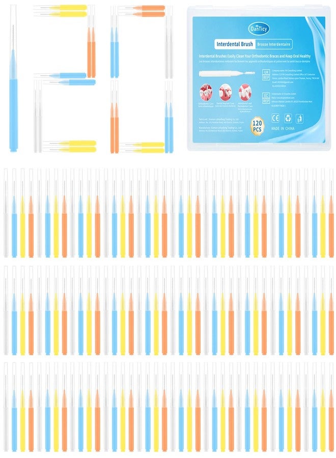 DanTicy Interdental Brushes for Teeth Cleaning, Between Teeth Flossing Floss Brushes for Teeth Interdental Brushes Between Teeth Interdental Brush Cleaners Interproximal Dental Brush 120PCS - Image 1