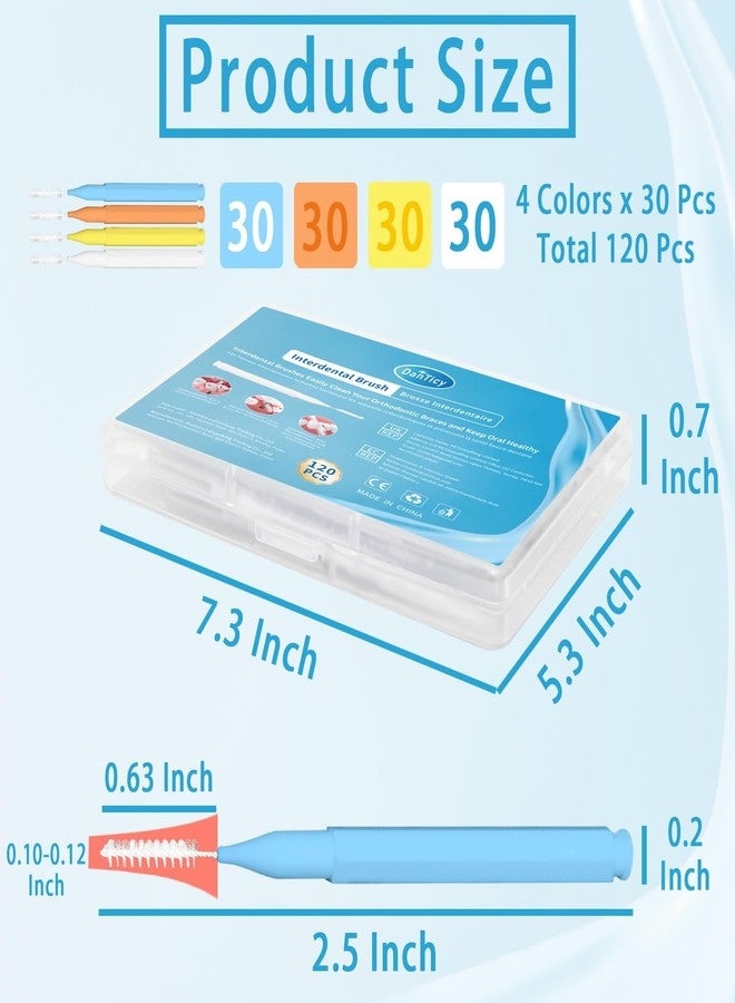 DanTicy Interdental Brushes for Teeth Cleaning, Between Teeth Flossing Floss Brushes for Teeth Interdental Brushes Between Teeth Interdental Brush Cleaners Interproximal Dental Brush 120PCS - Image 5