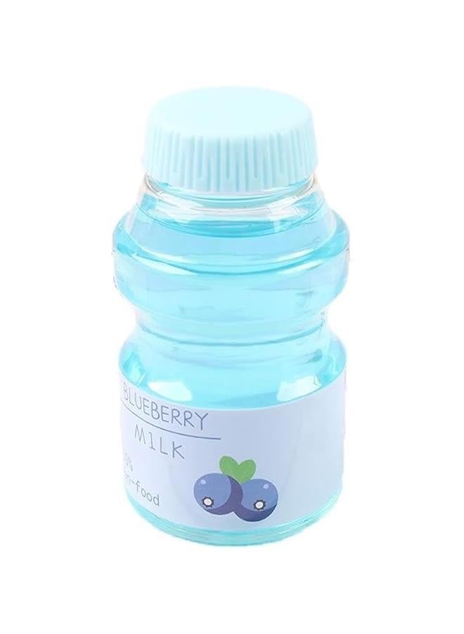 Clear Slime Strawberry Jelly Slime Fluffy Slime Stretchy Crunchy Slime Bubble Slime Soft Putty Stress Relief Toy Party Favors Slime Add Ins Super Light Favor Gift and Birthday (Blue-3) - Image 1