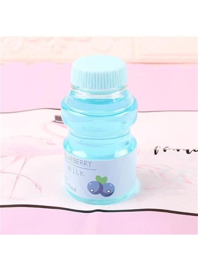 Clear Slime Strawberry Jelly Slime Fluffy Slime Stretchy Crunchy Slime Bubble Slime Soft Putty Stress Relief Toy Party Favors Slime Add Ins Super Light Favor Gift and Birthday (Blue-3) - Image 2