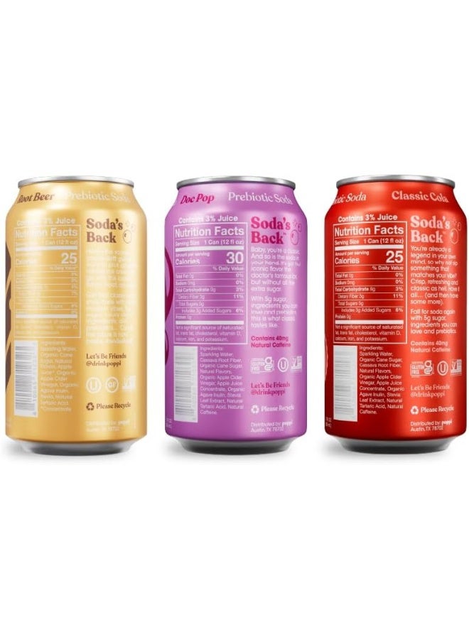 Poppi عبوة متنوعة من مشروبات بوبّي الفوّارة البروبيوتيك - Image 2