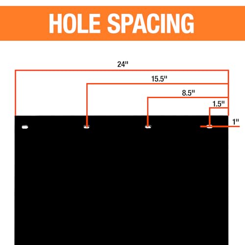 Buyers Products Company Buyers Products, 2 Pack, Super Durable Black Polymer Mudflaps 24x40 Inch, RC40PPB - Image 3