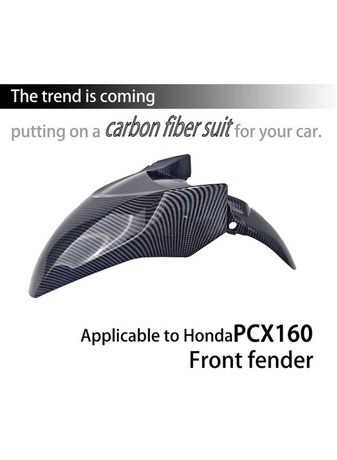 غطاء حماية أمامي من ألياف الكربون بنمط مائي وواجهة معدلة لدراجة نارية PCX160 - Image 5