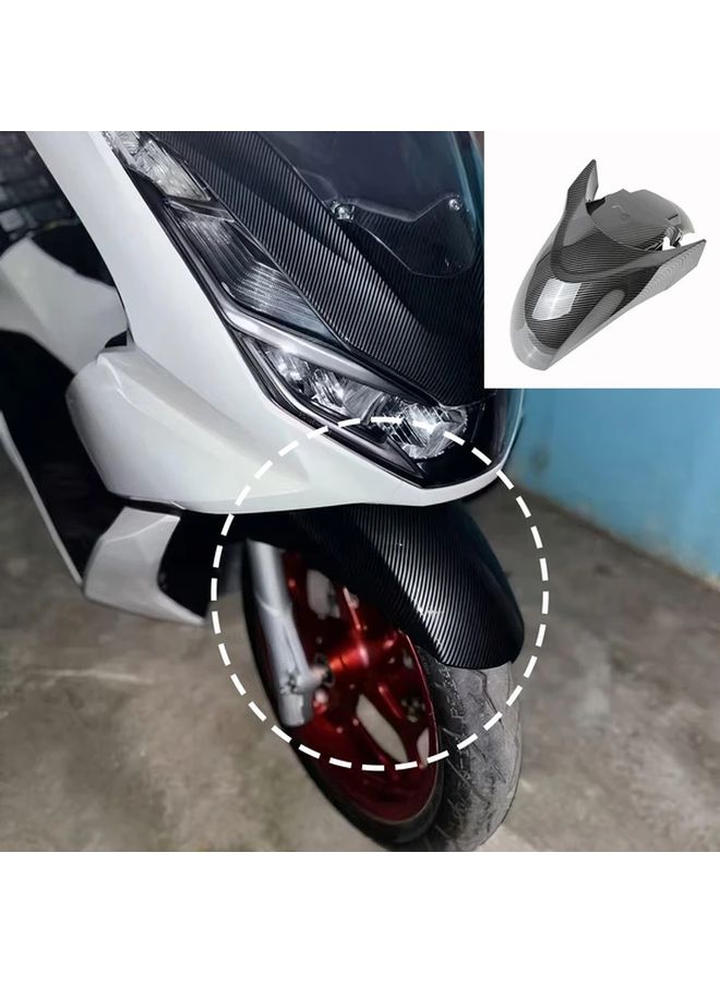 غطاء حماية أمامي من ألياف الكربون بنمط مائي وواجهة معدلة لدراجة نارية PCX160 - Image 1