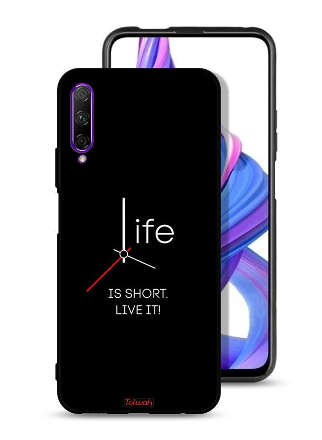 Tolwak Huawei Y9s Protective Case Cover Life Is Short Live It - Image 1
