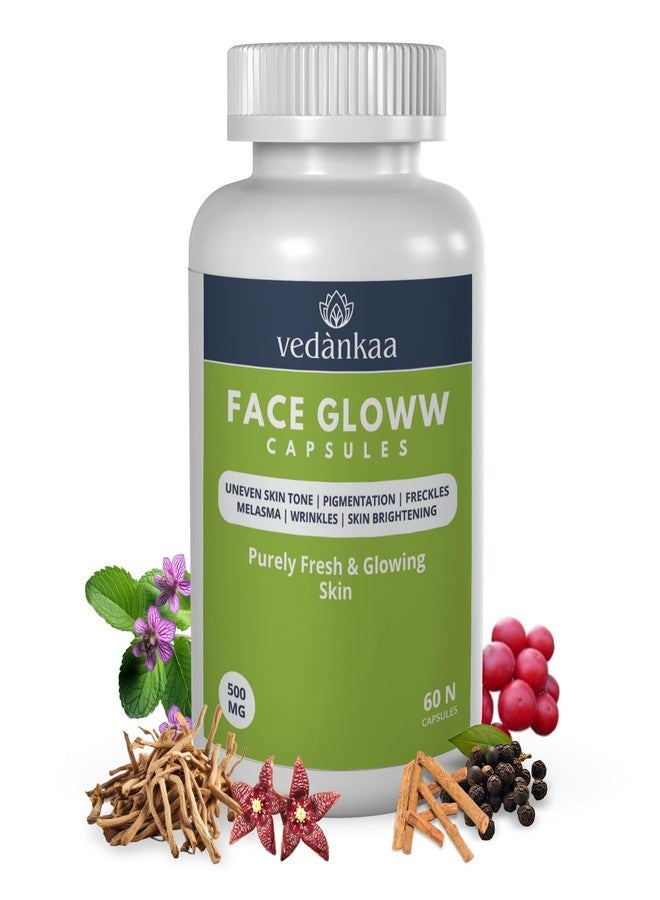 vedànkaa Vedankaa Face Glow Capsules for Pigmentation & Skin Brightening | 60 Caps - Image 1