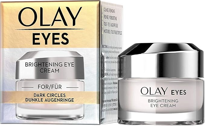 Olay Brightening Eye Cream for Dark Circles 15ml with Vitamin B3 Caffeine Suitable for All Skin Types - Image 1
