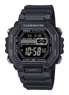 CASIO Digital Display Black Resin Band Watch MWD-110HB-1BV For Men's 