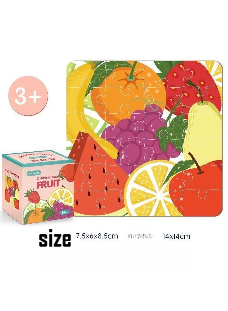 Kylwin 6-In-1 Jigsaw Puzzle Cosmos Sea  Forest Fruit Travel Dino Children Toys - Image 5