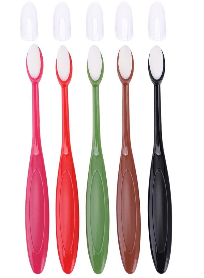 CYFUN DESIGN 5PCS Small Ink Blending Brushes for Card Making,Crafting Ink Blending Brushes Set Background Brush for Blender Paper Crafter Soft Bristle Color Coded Handles,Crafter Artist Tool for Painting,Drawing - Image 1