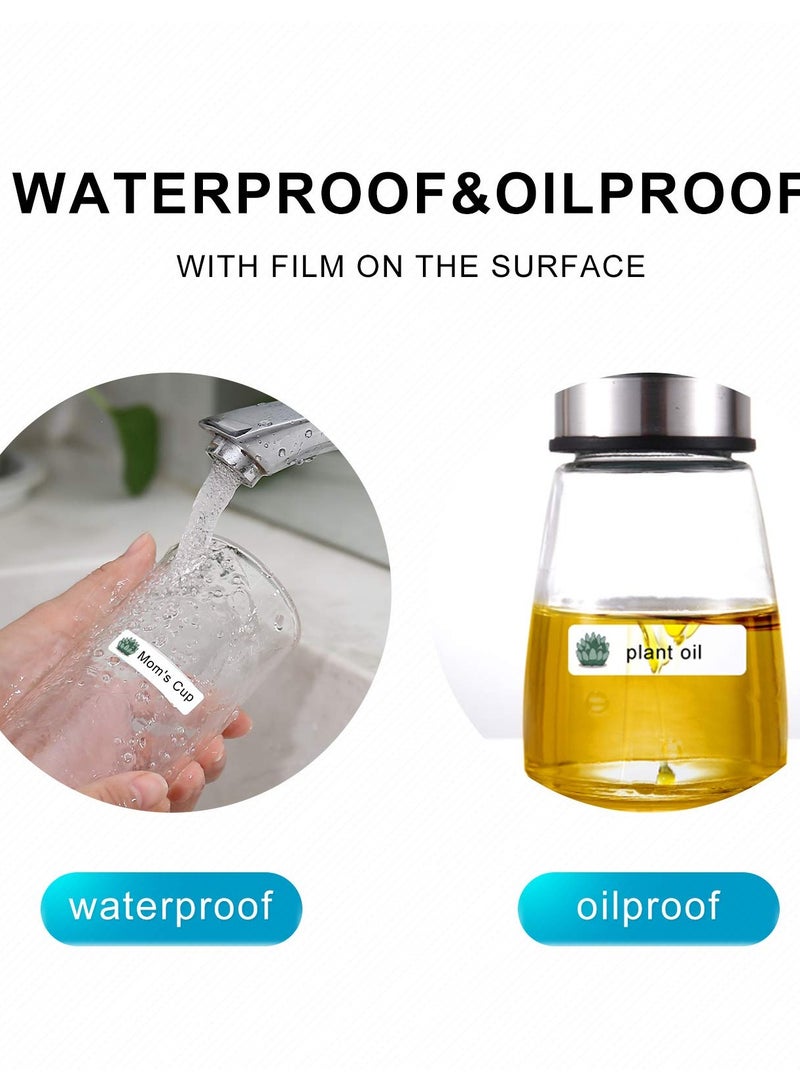 SYOSI D11 Label Maker Tape Adapted Label Print Paper Standard Laminated Office Labeling Tape Replacement (Plant) - Image 2