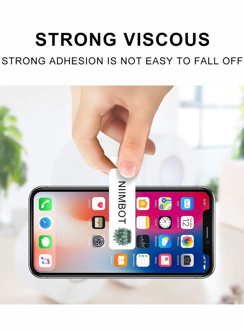 SYOSI D11 Label Maker Tape Adapted Label Print Paper Standard Laminated Office Labeling Tape Replacement (Plant) - Image 3