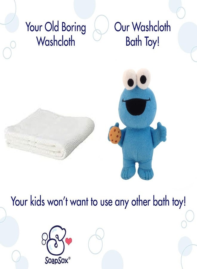 SoapSox-Cookie Monster-Baby Bath Scrub-Refillable Bubble Bath Sponge Toys for Babies-Machine Washable - Image 3